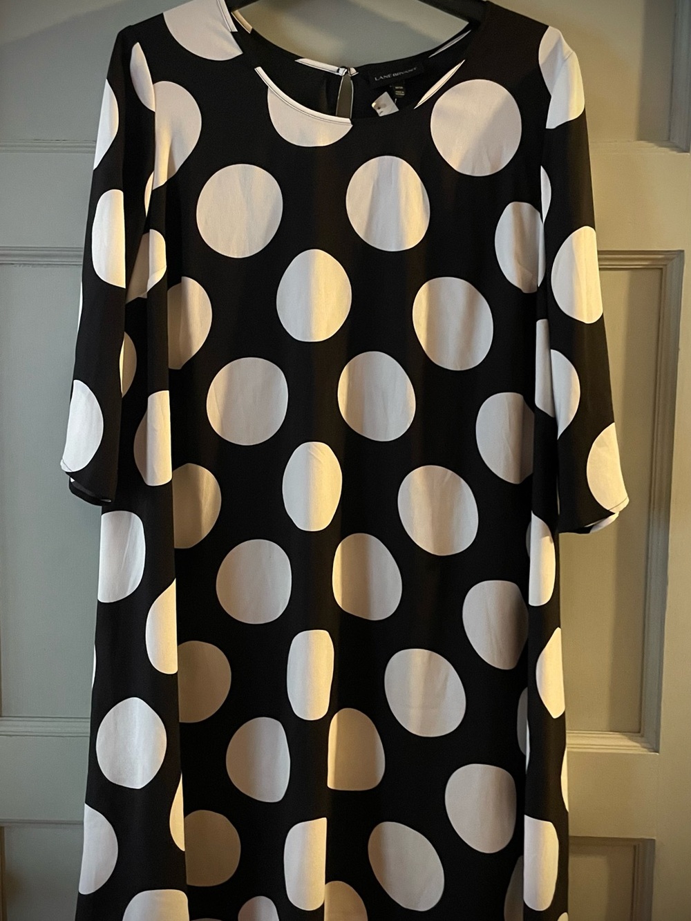 Lane Bryant Black and White Polka Dot Dress